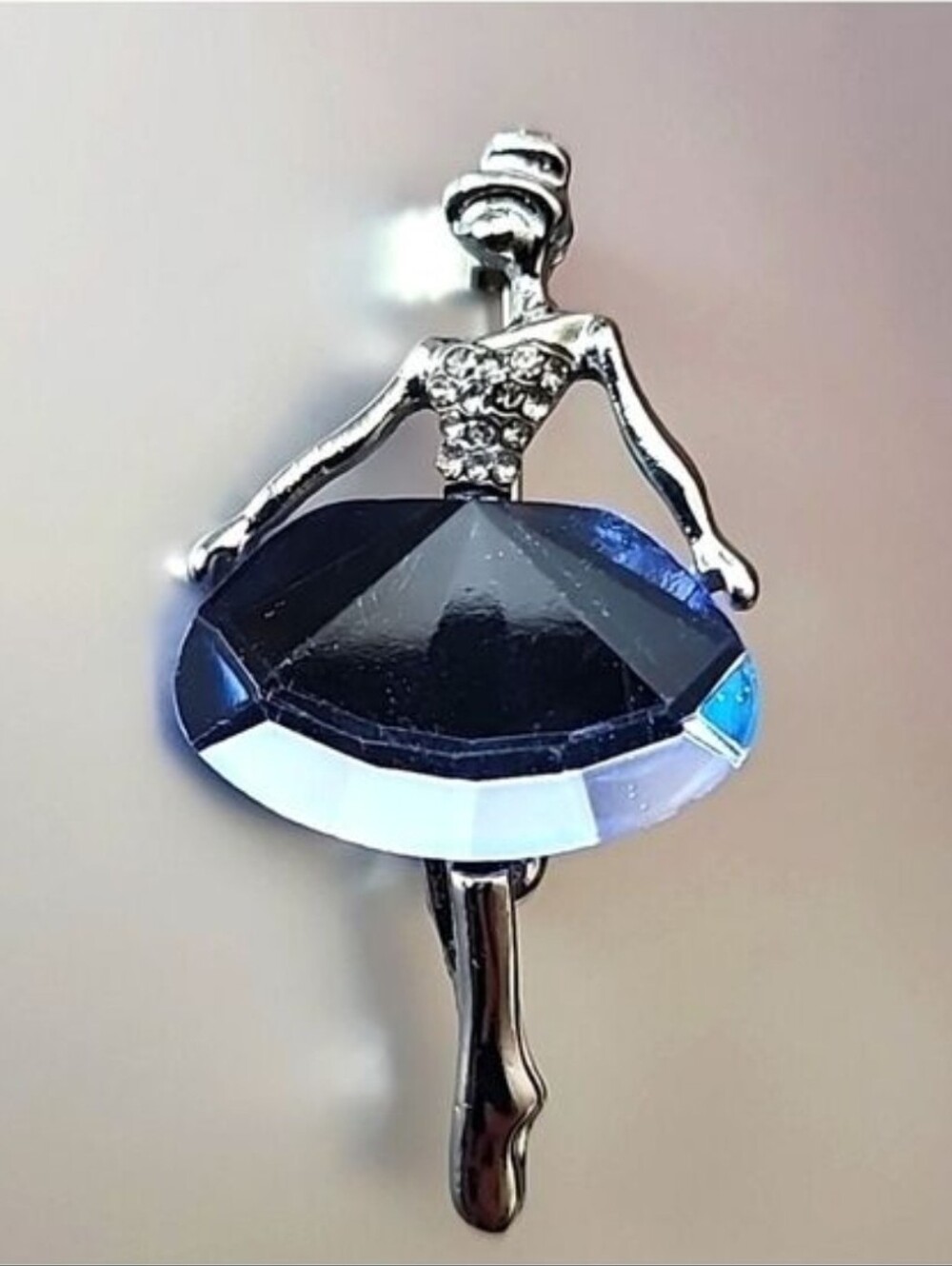 BALLERINA Gemstone and Pearl Brooch